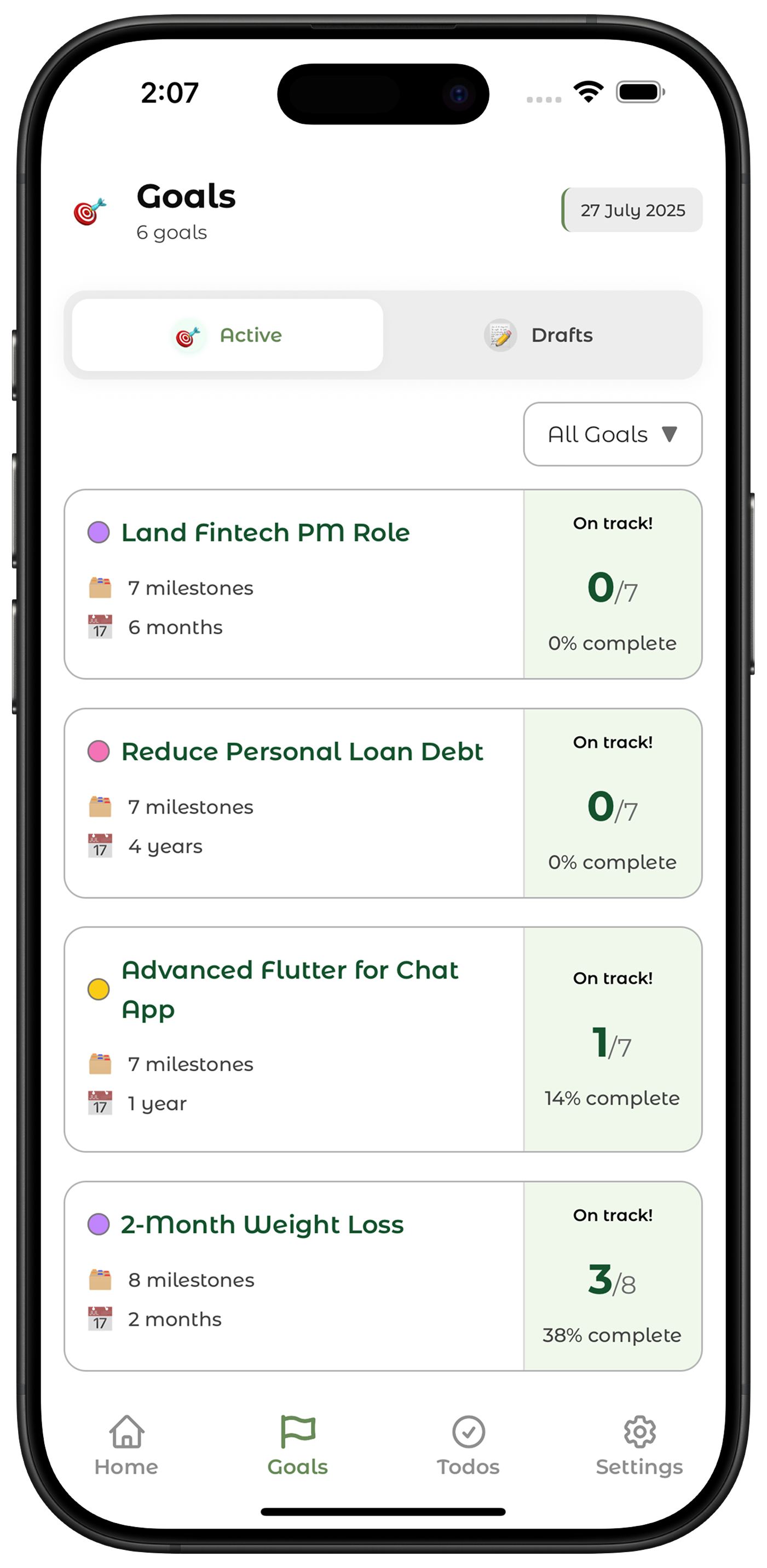 Progress Tracking screenshot