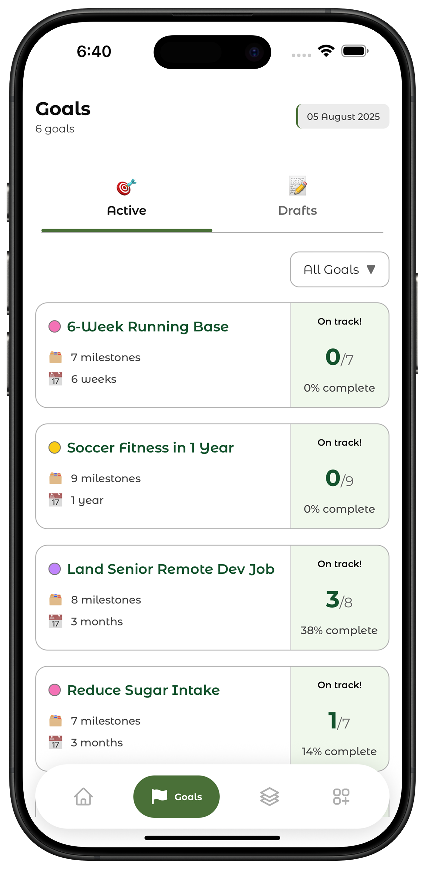 Progress Tracking screenshot
