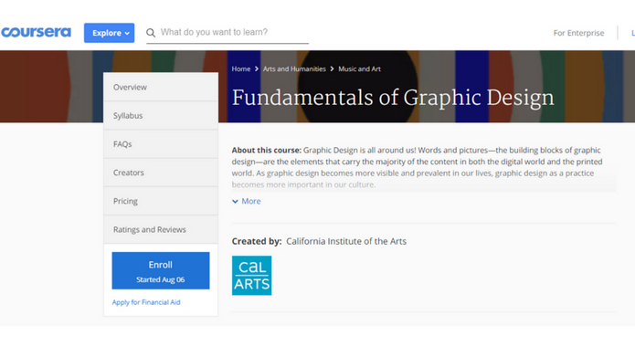 List of best graphic design courses - Free And Helpful | techcresendo