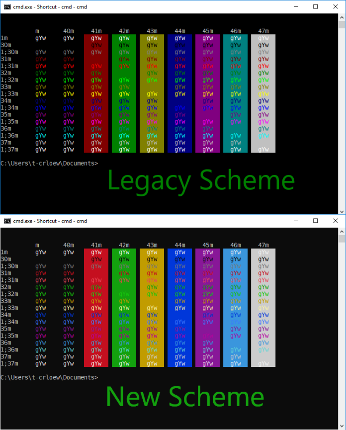 Microsoft is updating the Windows Console colors