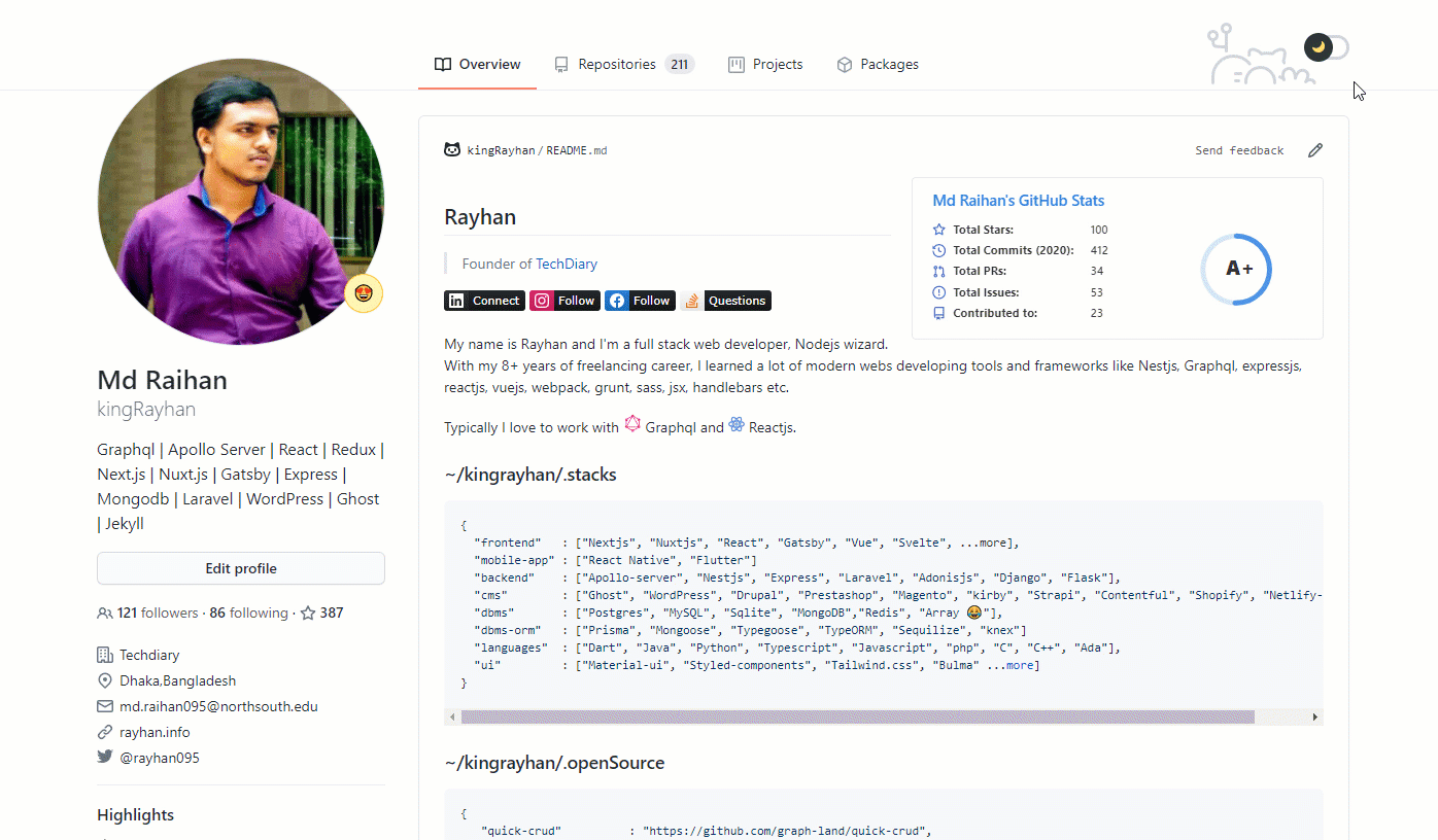 Techdiary: https://www.github.com/kingrayhan Techdiary: https://www.github.com/kingrayhan