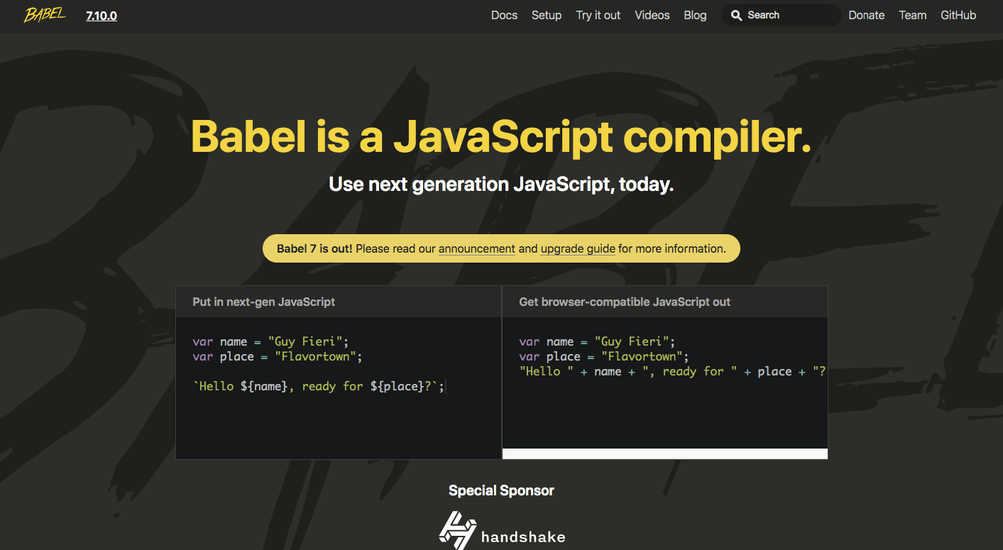 Techdiary: babeljs official website Techdiary: babeljs official website