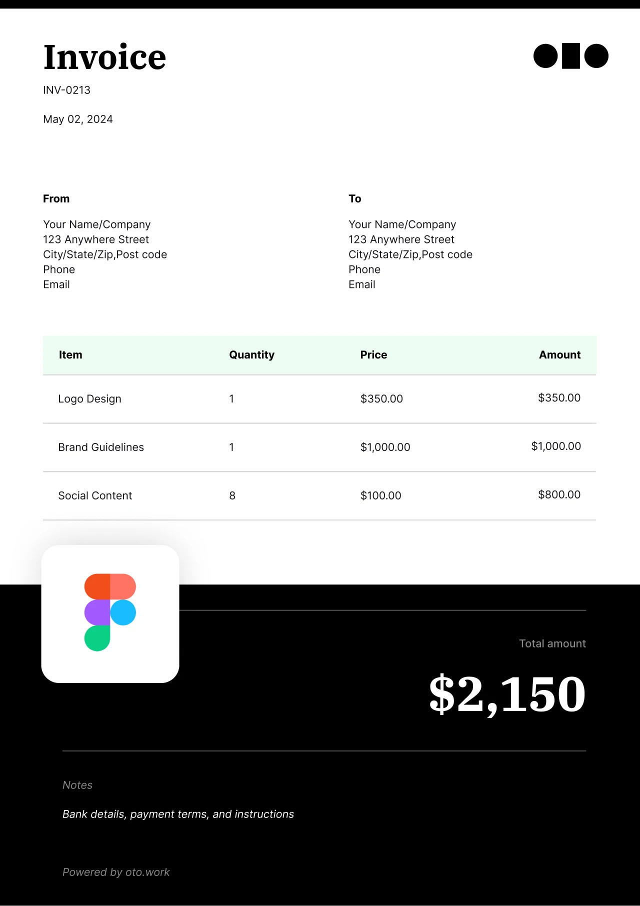 Figma Invoice Template