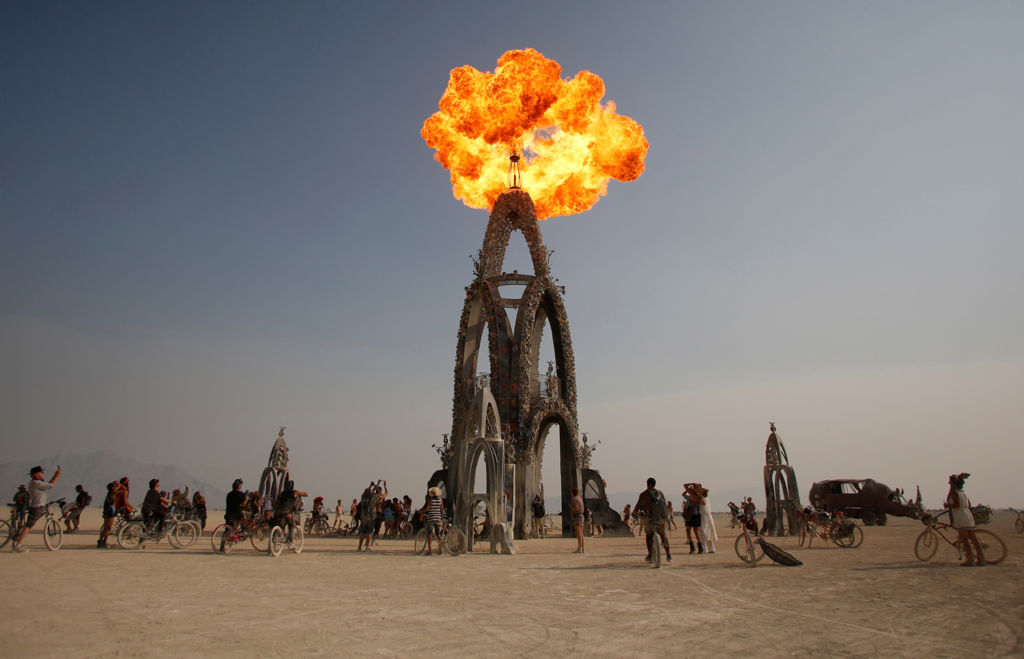 Burning Man plans to cut the luxury camp packages? Techno Station