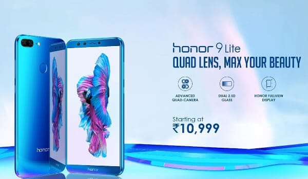 Honor 9 Lite with four cameras launched in India: Price, Offers & Specs