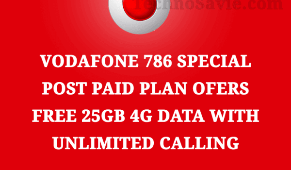 Vodafone Ramzan 786 special postpaid plan