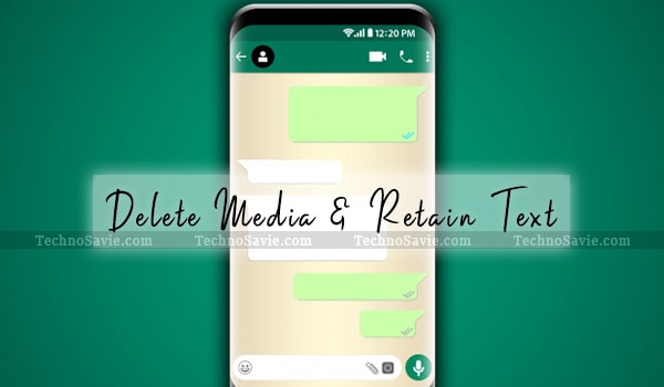 How To Delete Photos Videos Gifs From A Whatsapp Chat But Retain Its Text Techno Savie