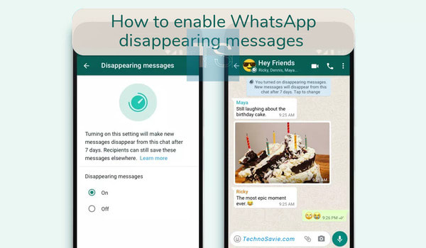 WhatsApp disappearing messages