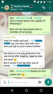 Tagging Feature in WhatsApp Group Tagging Feature in WhatsApp Group
