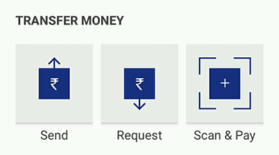 Transfer Money in BHIM app