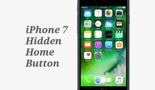 iPhone7 Hidden home button