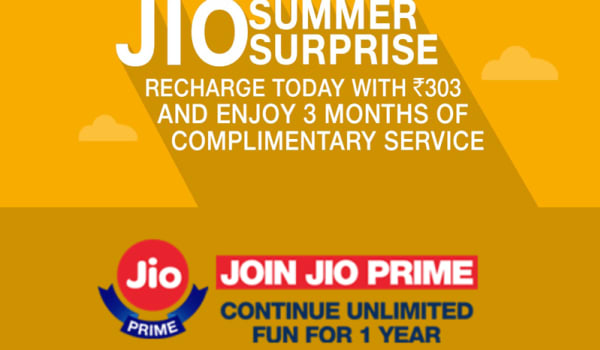 Reliance Jio Summer Surprise Offer: Free Services Extended for 3 More Months
