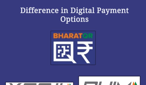 Difference in Digital Payment options of Digital India: BharatQR, BHIM and *99#
