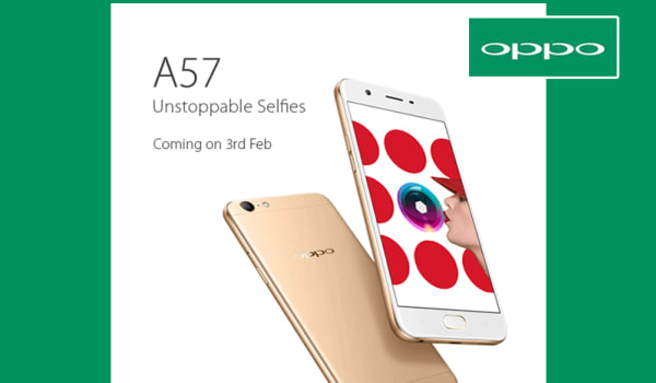 Oppo A57 Selfie Expert Smartphone Launching on 3rd Feb