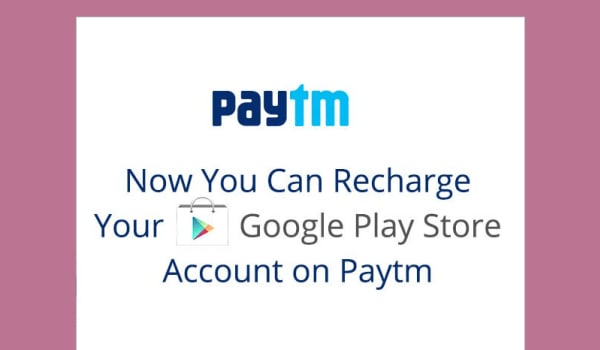 Google Play Account On Paytm App