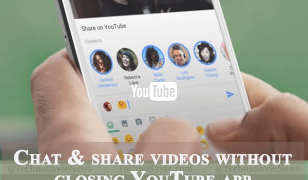 YouTube chat feature