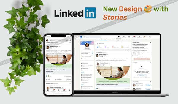 LinkedIn's new website design & app design