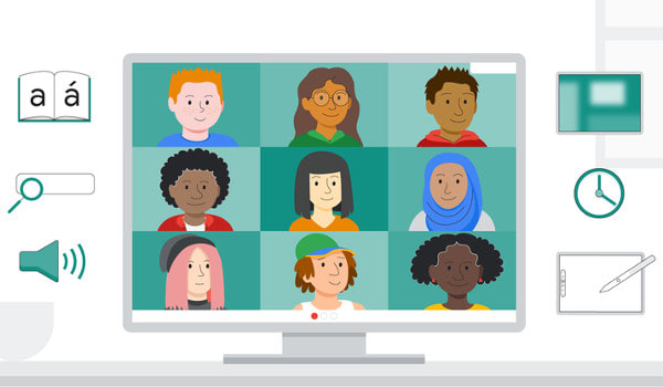 Google Meet: Breakout Rooms illustration