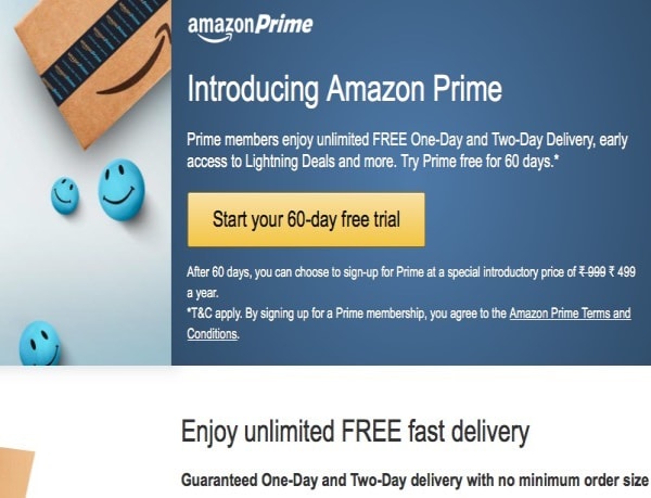 amazon prime india