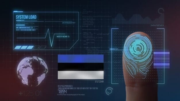 Fingerprint Biometric Scanning Identification System Estonia Nationality