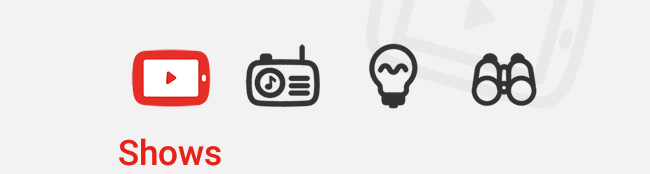 Browsing categories of YouTube Kids App Browsing categories of YouTube Kids App