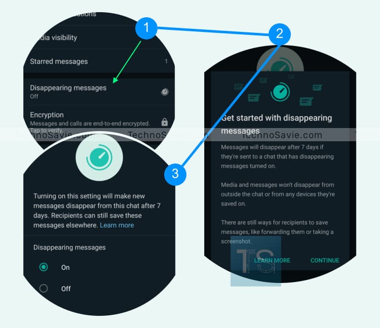 How to enable WhatsApp disappearing messages feature