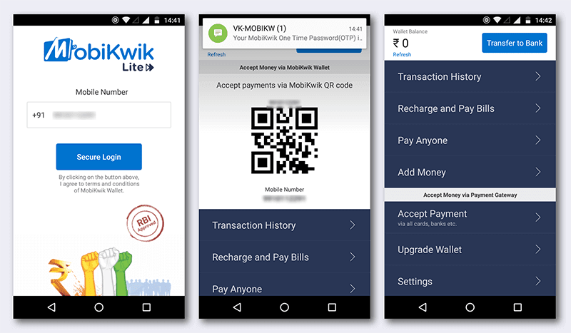 Mobikwik Lite android app