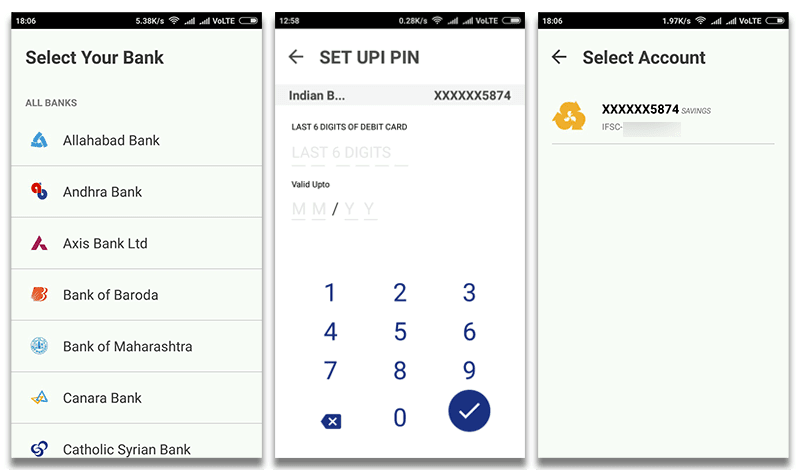 Set Your UPI PIN code in Bharat Interface for Money (BHIM) app