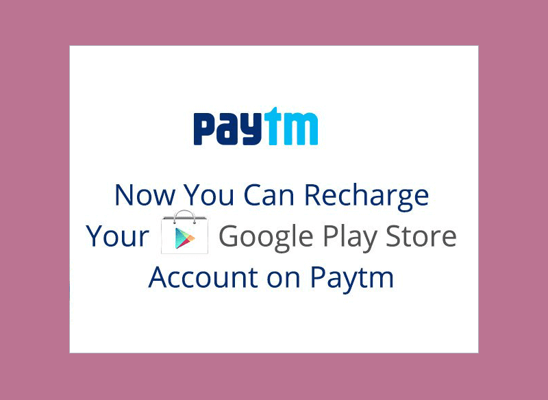 Google Play Account On Paytm App