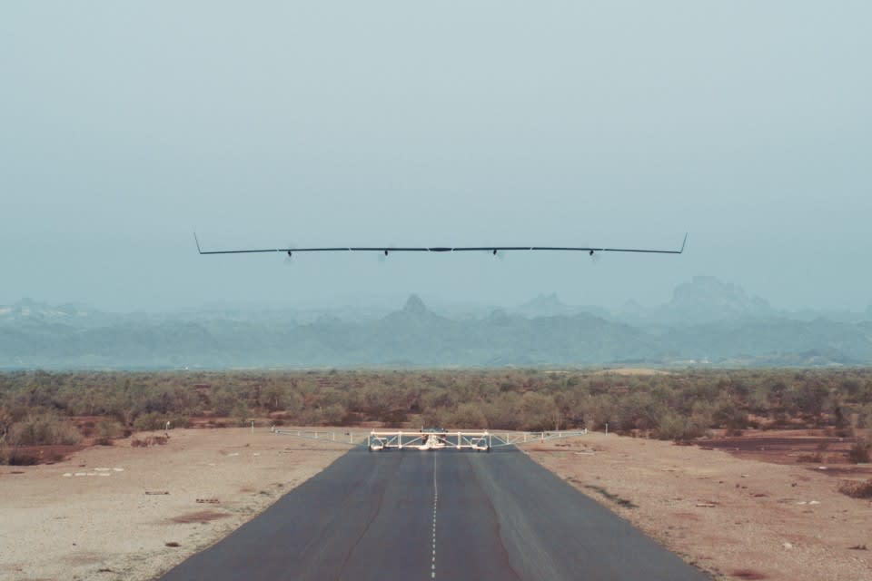 Aquila, a solar-powered airplane