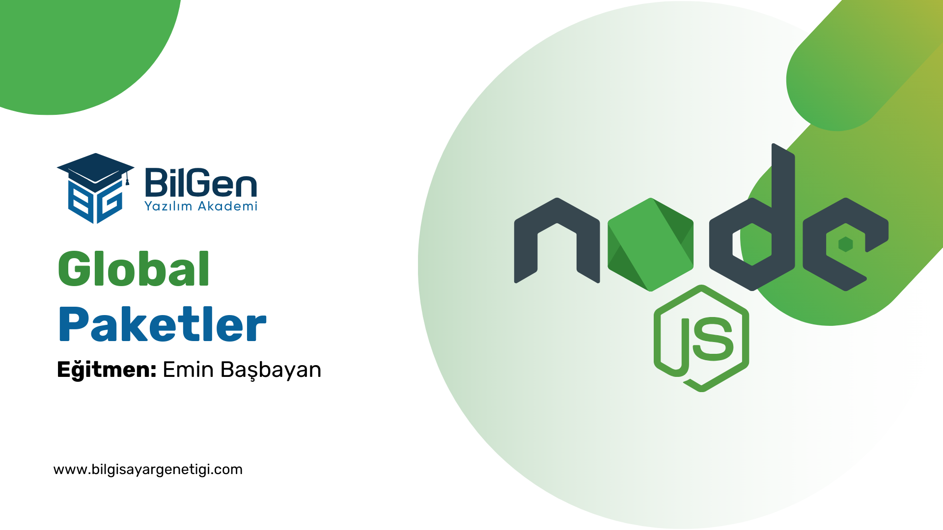 Node.js Global Paketler ve Kullanımı