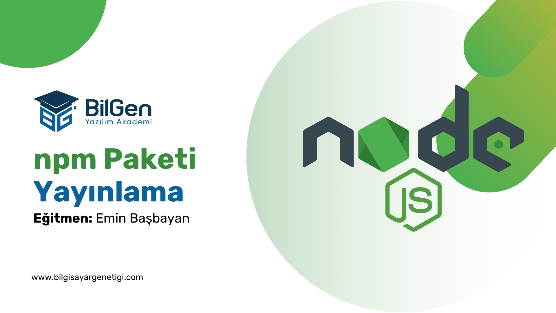 Npm Paketi Yayınlama