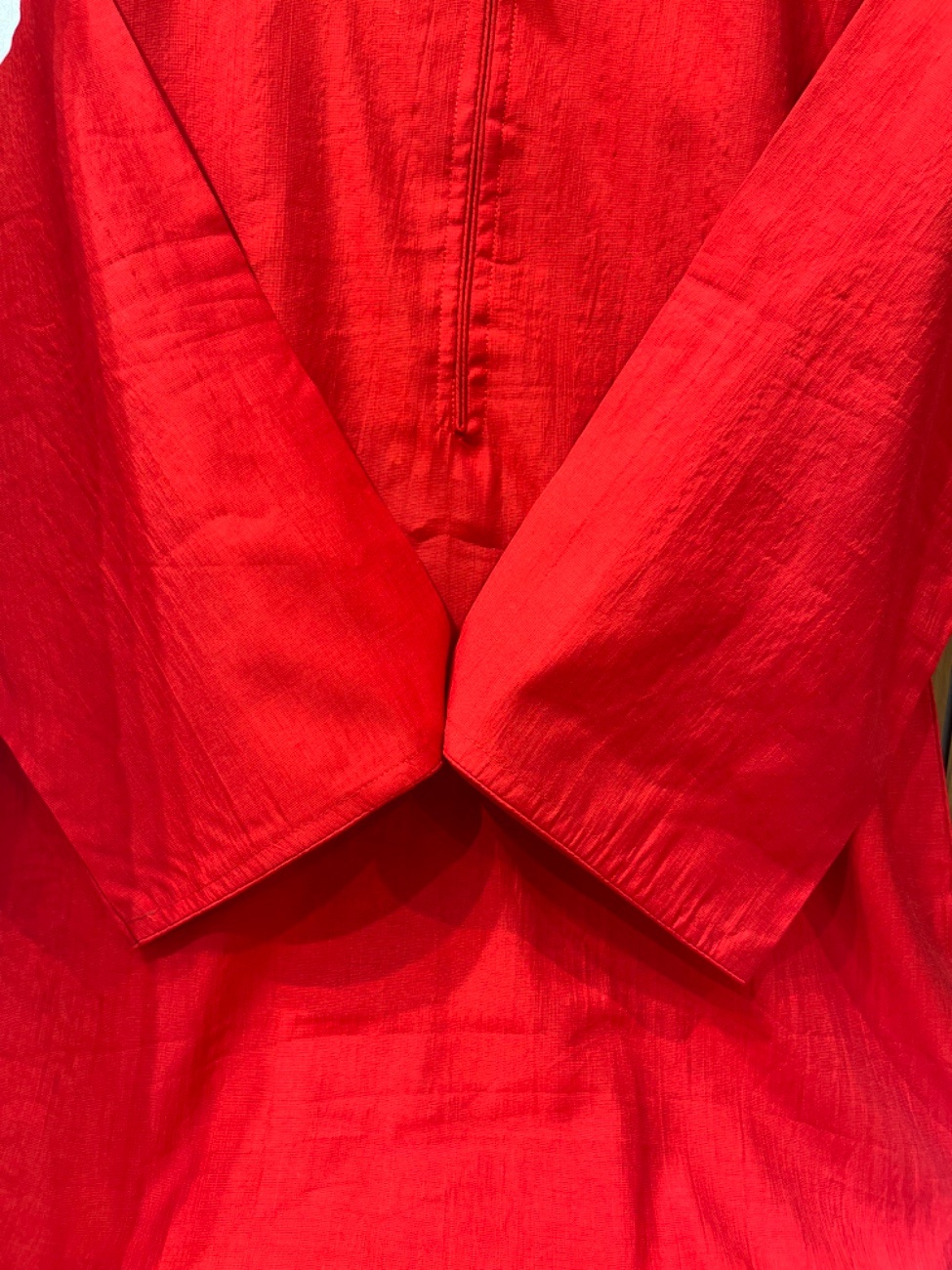 Crimson Red three-piece traditional ethnic suit consisting of a solid Kurta Dupatta-1