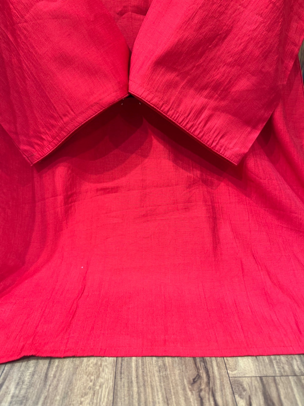 Crimson Red three-piece traditional ethnic suit consisting of a solid Kurta Dupatta-2
