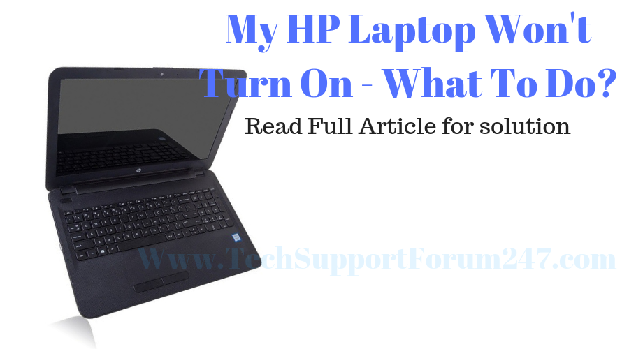 hp pavilion laptop not turning on