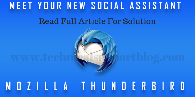 social assistant Mozilla Thunderbird