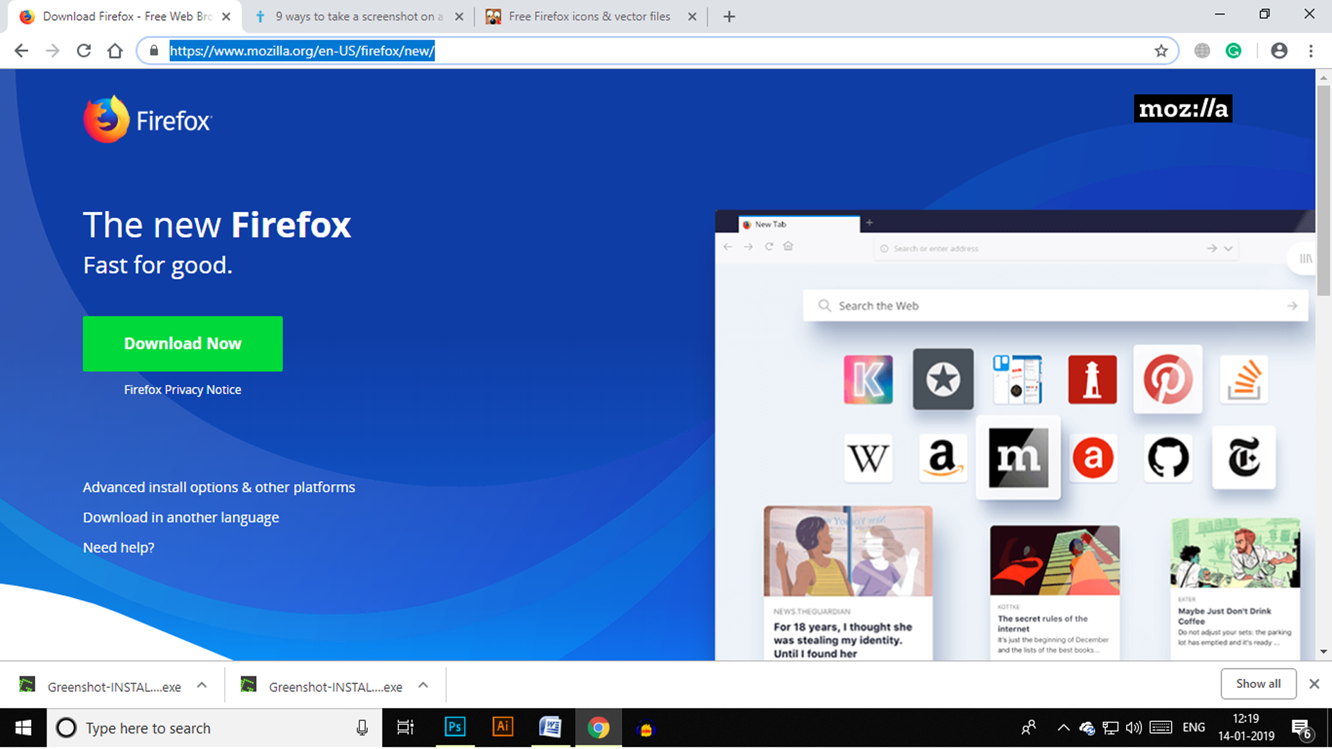 Firefox download and Firefox update