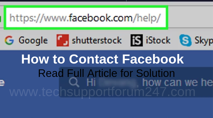 How to Contact Facebook