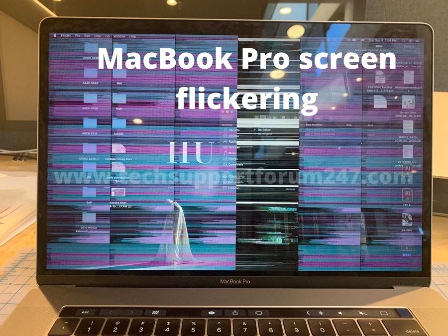 MacBook Pro screen flickering