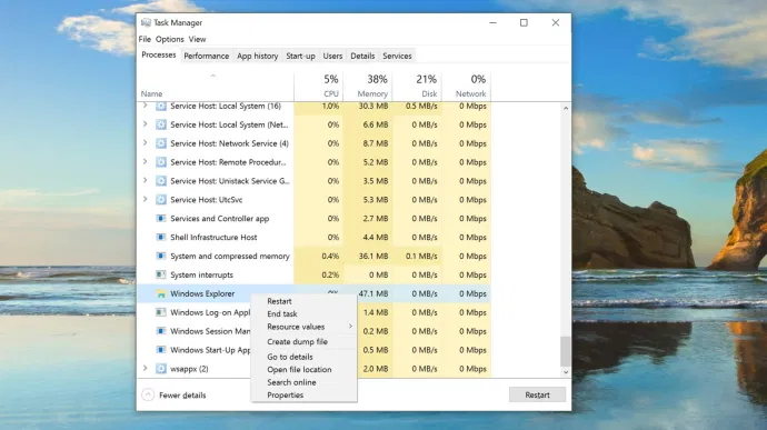 Windows 10 start menu not working