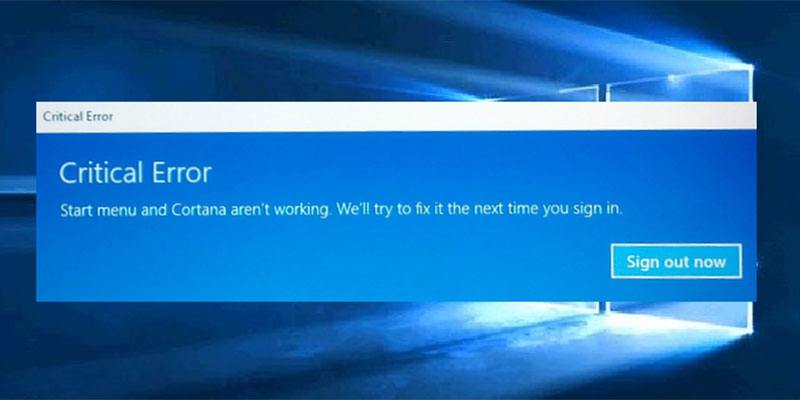 Most common problem in windows 10