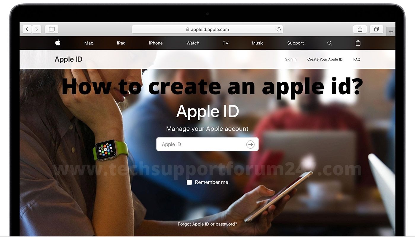 How to create an apple id
