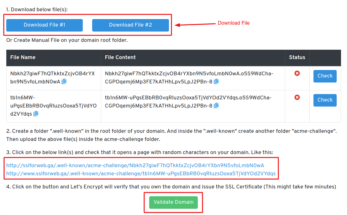 Generate Free Let's Encrypt SSL Certificate - SslForWeb