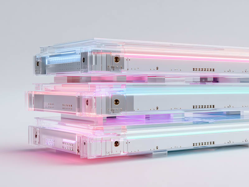 Image of a server rack in a light glow