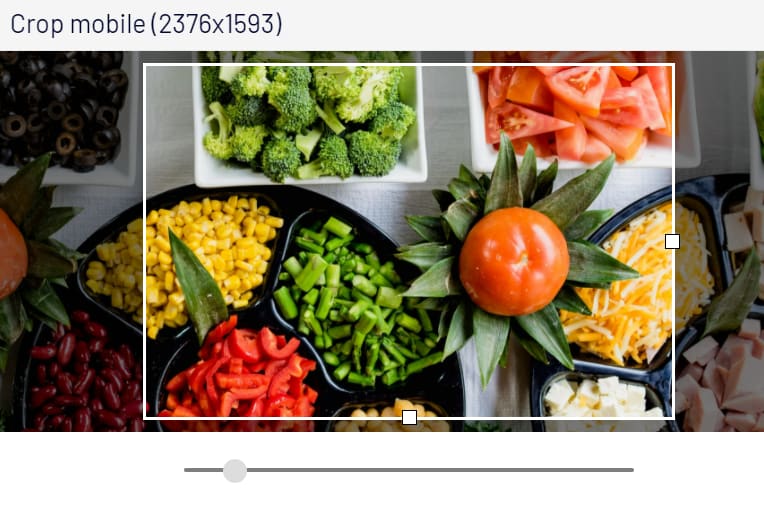 image cropping tool adaptive images displaying salad bowls