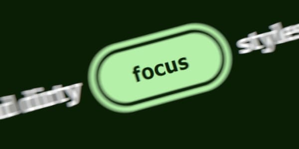 Blurry image with a button in focus
