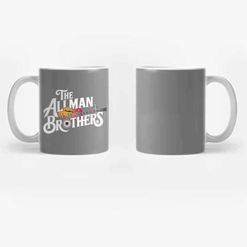 Surreal Musical Instrument Fusion: Guitar and Microphone Art Coffee Mug