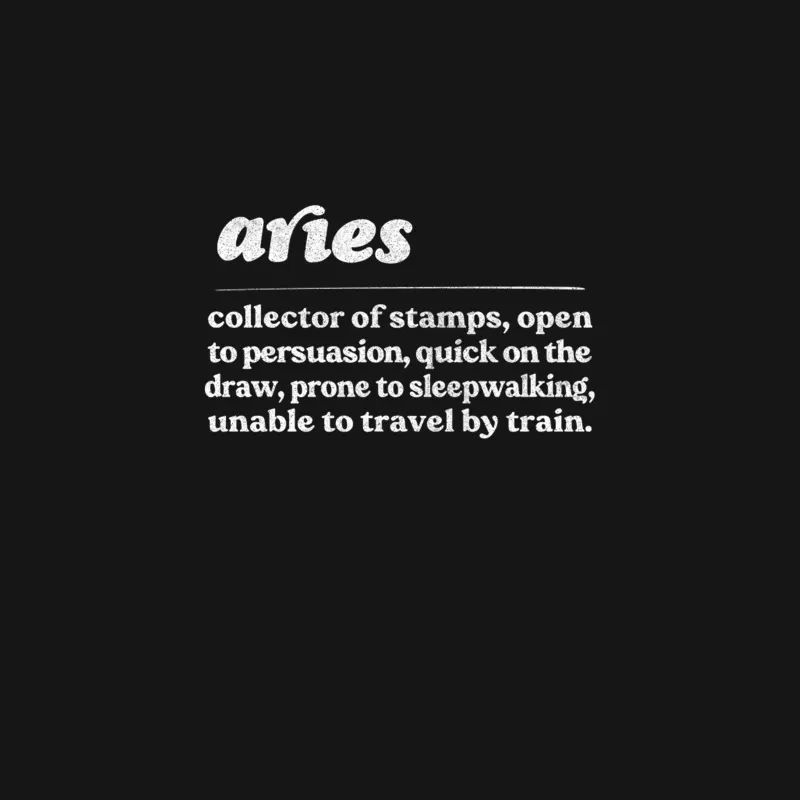 Aries Zodiac Symbol  Humorous Gift Design Desk Mat