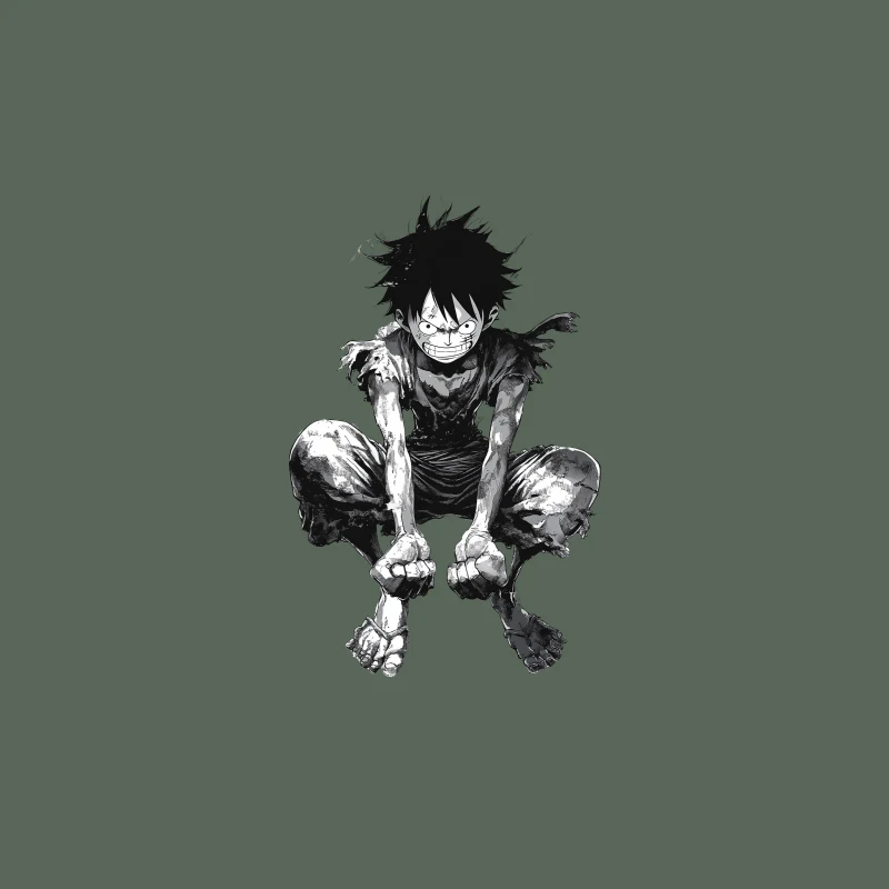 Gritty Manga Hero: Resilient Warrior in Tattered Garb Travel Mug