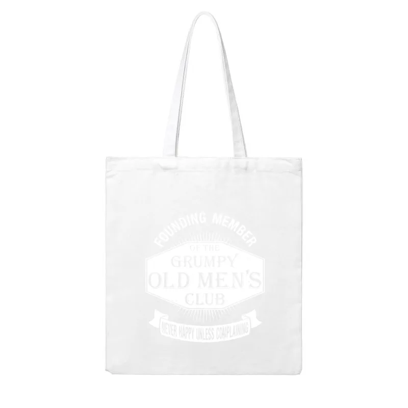New Grumpy Old Men_s Club Cotton Tote Bag